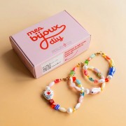 Mi bisutería - Kit de pulseras de cuentas de cerámica de colores