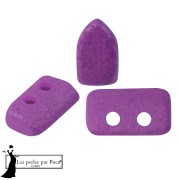 Cuentas de cristal Piros® de Puca® 2x5 mm - Amatista neón x10 g
