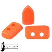 Cuentas de cristal Piros® de Puca® 2x5 mm - Neon Blood Orange x10 g