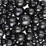 Surtido de cuentas bohemias - Mezcla negra, 50 g
