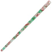 Horquilla con agujero - Caparazón de tortuga - Verde - Marrón - Beige x1