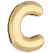 Empujador para letras de 14 x 10 mm - C - para cinta de 10 mm - Acero inoxidable 304 Dorado x 1