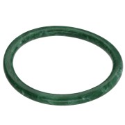 Pulsera brazalete rígida fina de 65 mm de resina opaca - Verde oscuro veteado x1