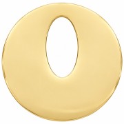 Colgante redondo hueco de 21 mm - Acero inoxidable 316L dorado x1