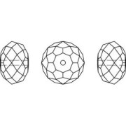Cuentas redondas aplanadas PureCrystal 5040 de 4 mm - Crystal Urban Grey x20