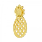 Dije piña 18 mm de Plata 925 dorado x1