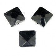 Cuadrado facetado 10 mm Jet x10
