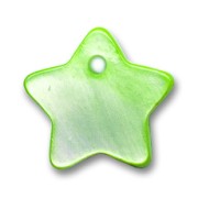 Cequies estrella de Nácar 12 mm Peridot x10