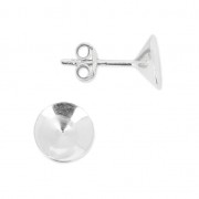 Base pendientes para cabuchones PureCrystal 1088 6 mm de Plata 925 x2