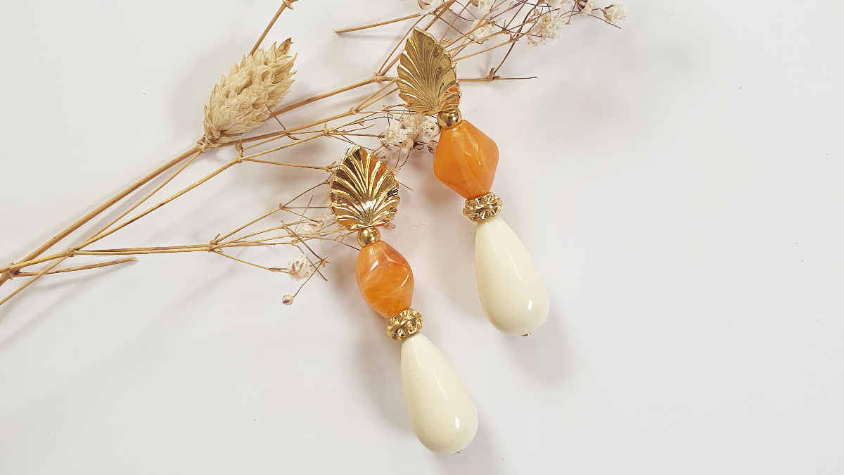 DIY Pendientes con cuentas de resina DIY Pendientes con cuentas de resina