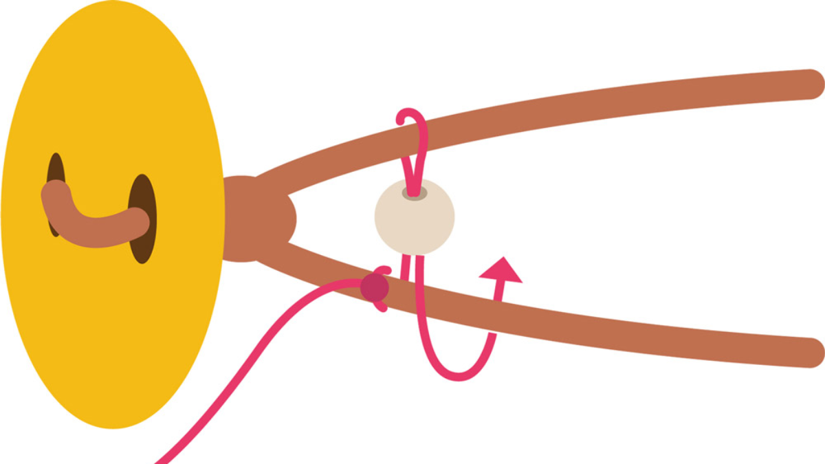 Tuto Bracelet wrap 2 turns o phone link : Paso 3 Tuto Bracelet wrap 2 turns o phone link : Paso 3