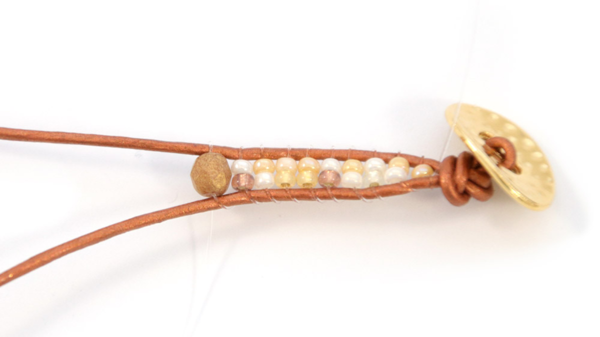 Tuto Bracelet wrap 2 turns o phone link : Paso 5 Tuto Bracelet wrap 2 turns o phone link : Paso 5