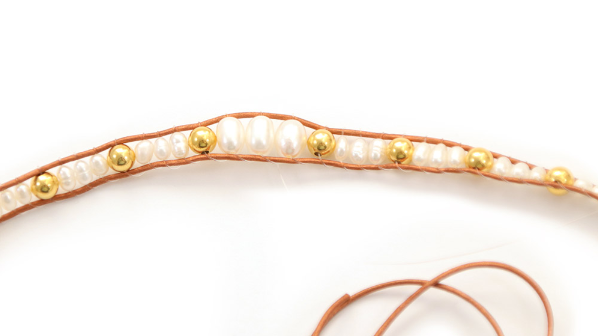 Tuto Bracelet wrap 2 turns o phone link : Paso 7 Tuto Bracelet wrap 2 turns o phone link : Paso 7