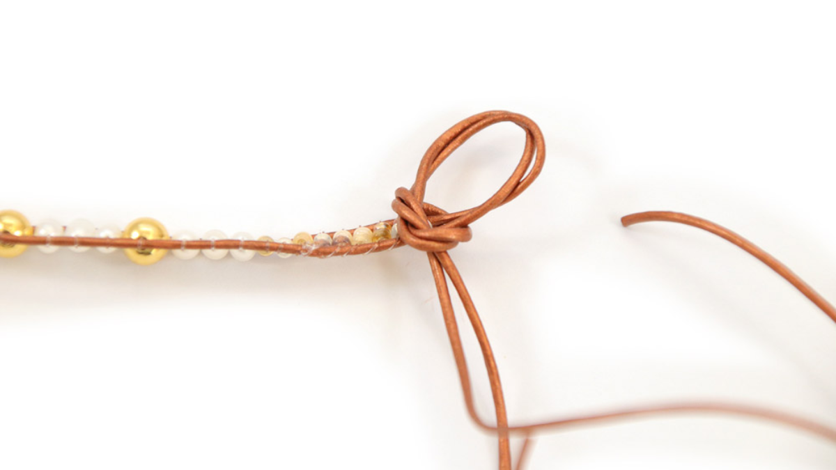 Tuto Bracelet wrap 2 turns o phone link : Paso 9 Tuto Bracelet wrap 2 turns o phone link : Paso 9