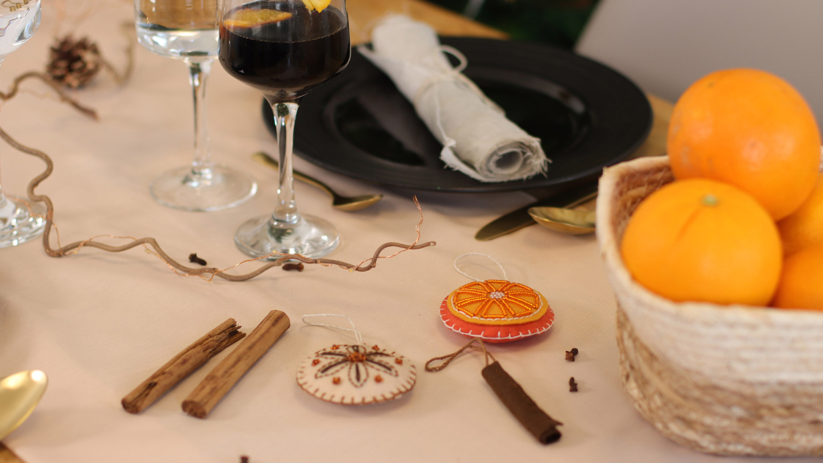 Esquema Patrón de fieltro para la decoración del árbol de Navidad Aromas de Navidad Esquema Patrón de fieltro para la decoración del árbol de Navidad Aromas de Navidad