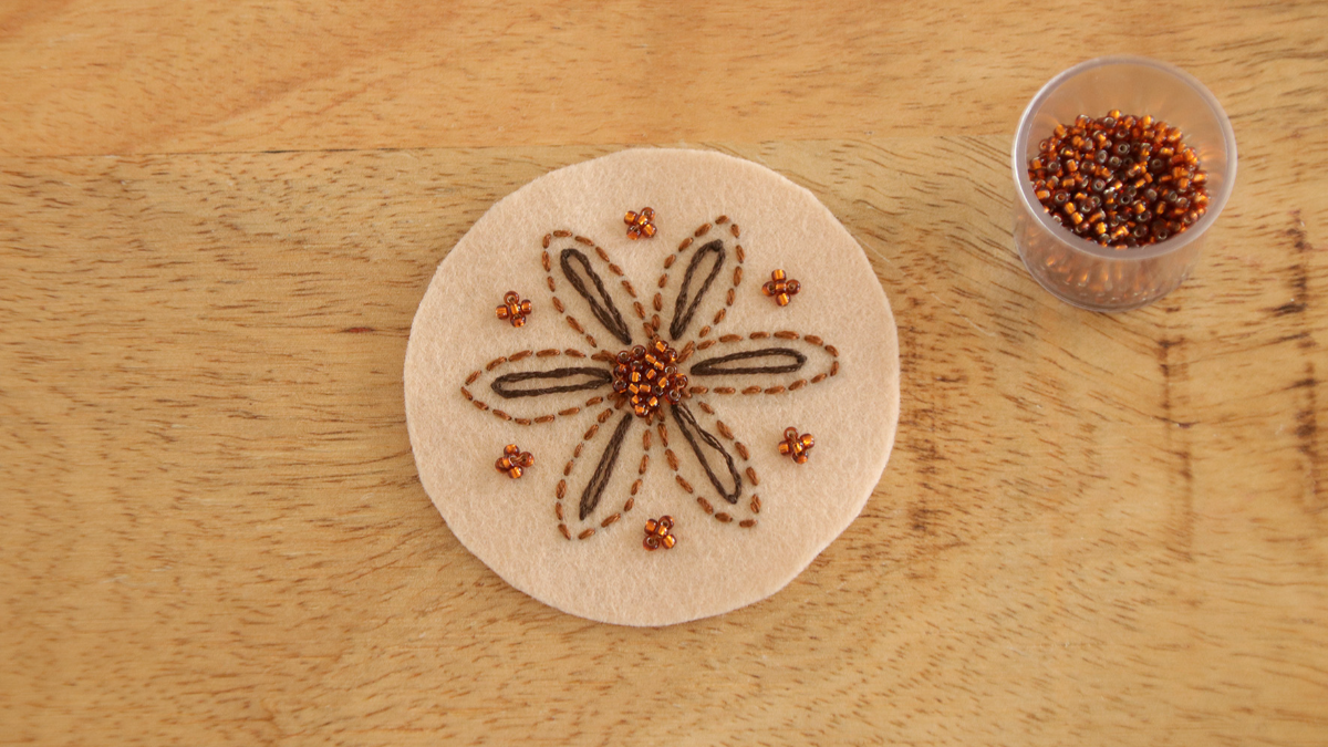 Patrón de fieltro para la decoración del árbol de Navidad Aromas de Navidad : Paso 10 Patrón de fieltro para la decoración del árbol de Navidad Aromas de Navidad : Paso 10