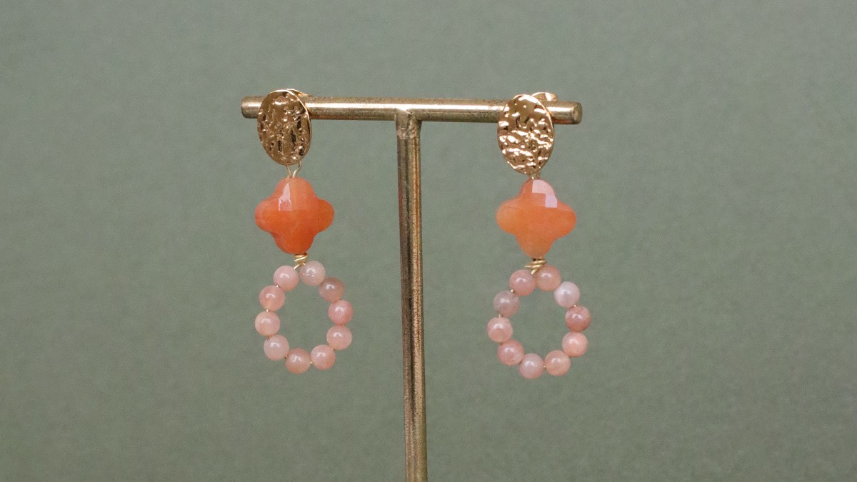 Esquema Pendientes colgantes de piedra natural Esquema Pendientes colgantes de piedra natural