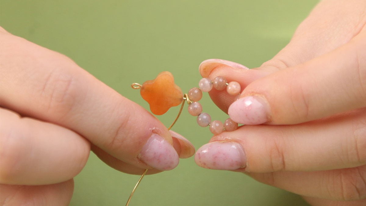 Pendientes colgantes de piedra natural : Paso 3 Pendientes colgantes de piedra natural : Paso 3