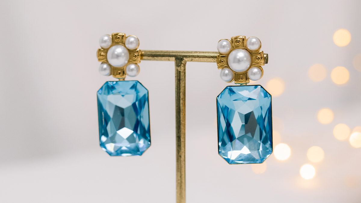 Pendientes grandes de cristal Pendientes grandes de cristal