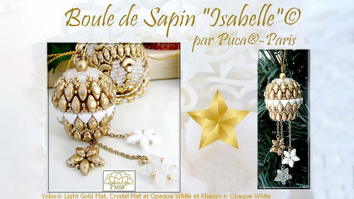 Adorno para árbol de Navidad Cuenta Isabelle de Puca® - Francia Adorno para árbol de Navidad Cuenta Isabelle de Puca® - Francia