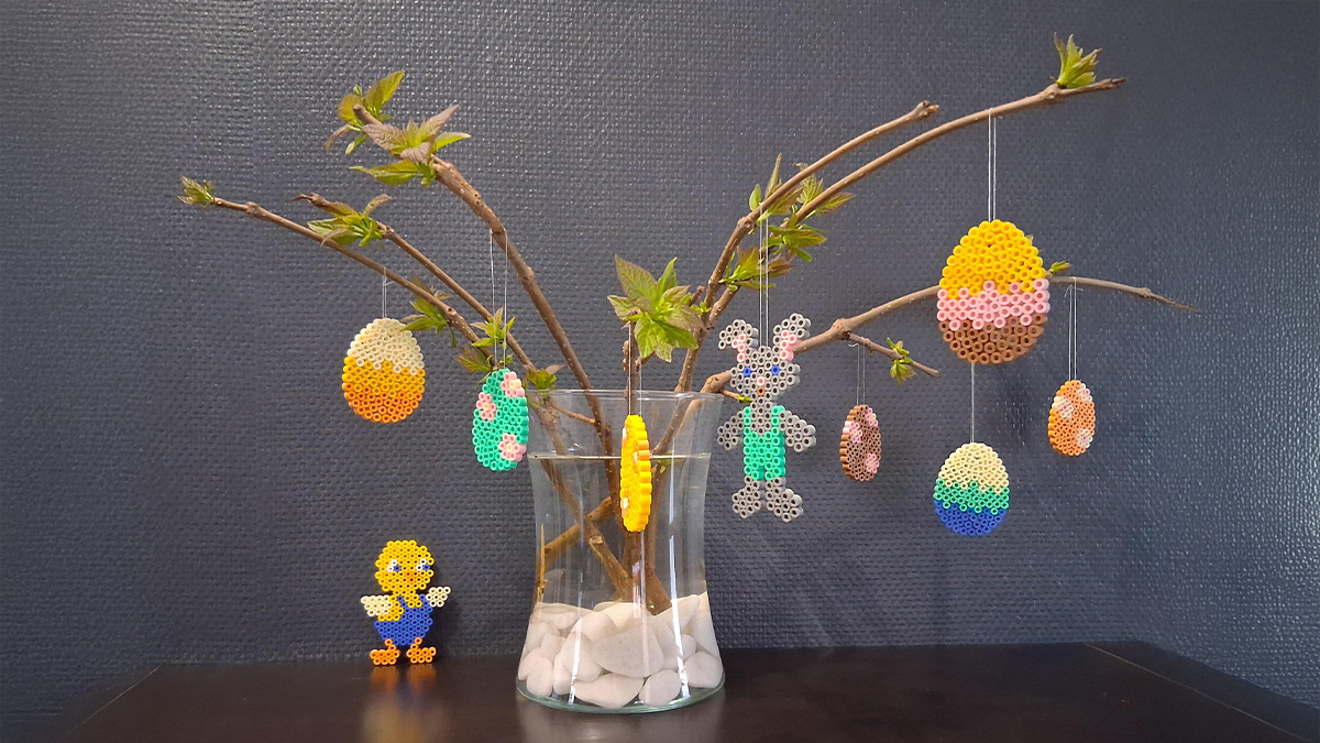 DIY de Pascua: crea una decoración con cuentas Hama DIY de Pascua: crea una decoración con cuentas Hama