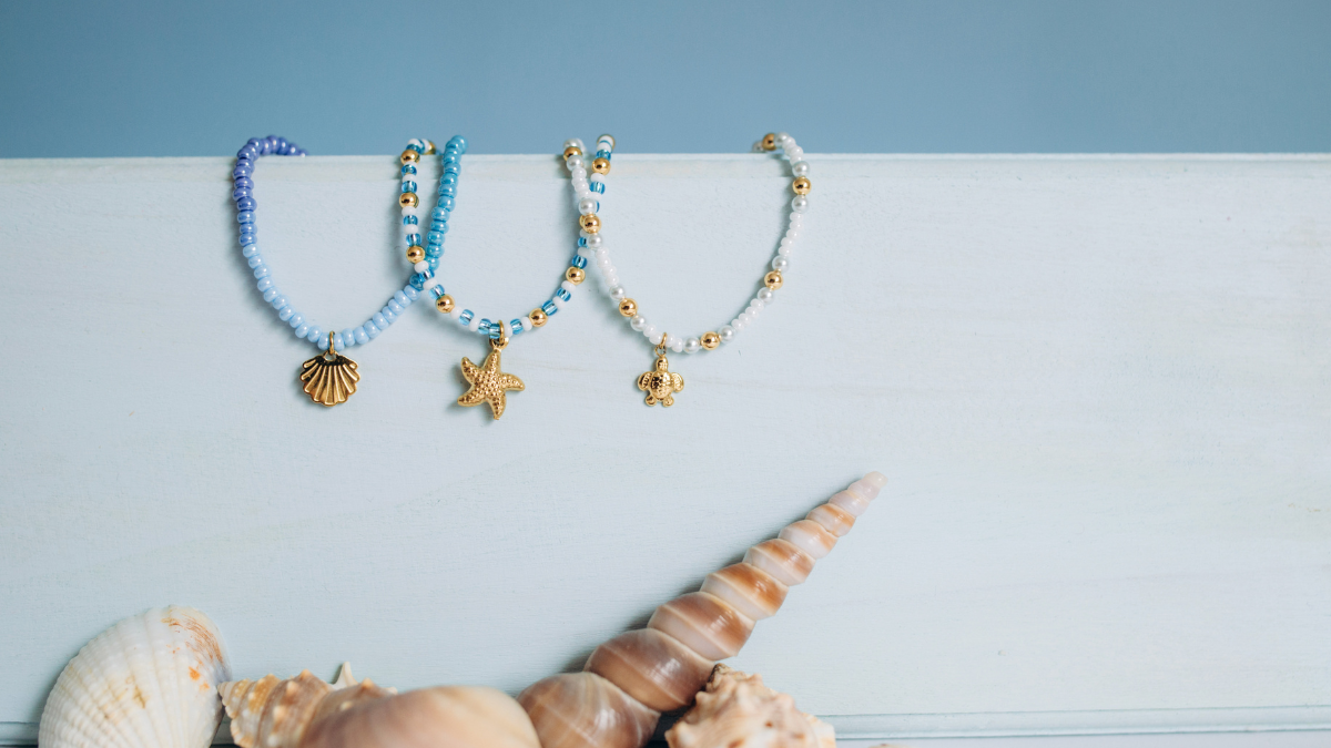 Trío de pulseras marinas Trío de pulseras marinas