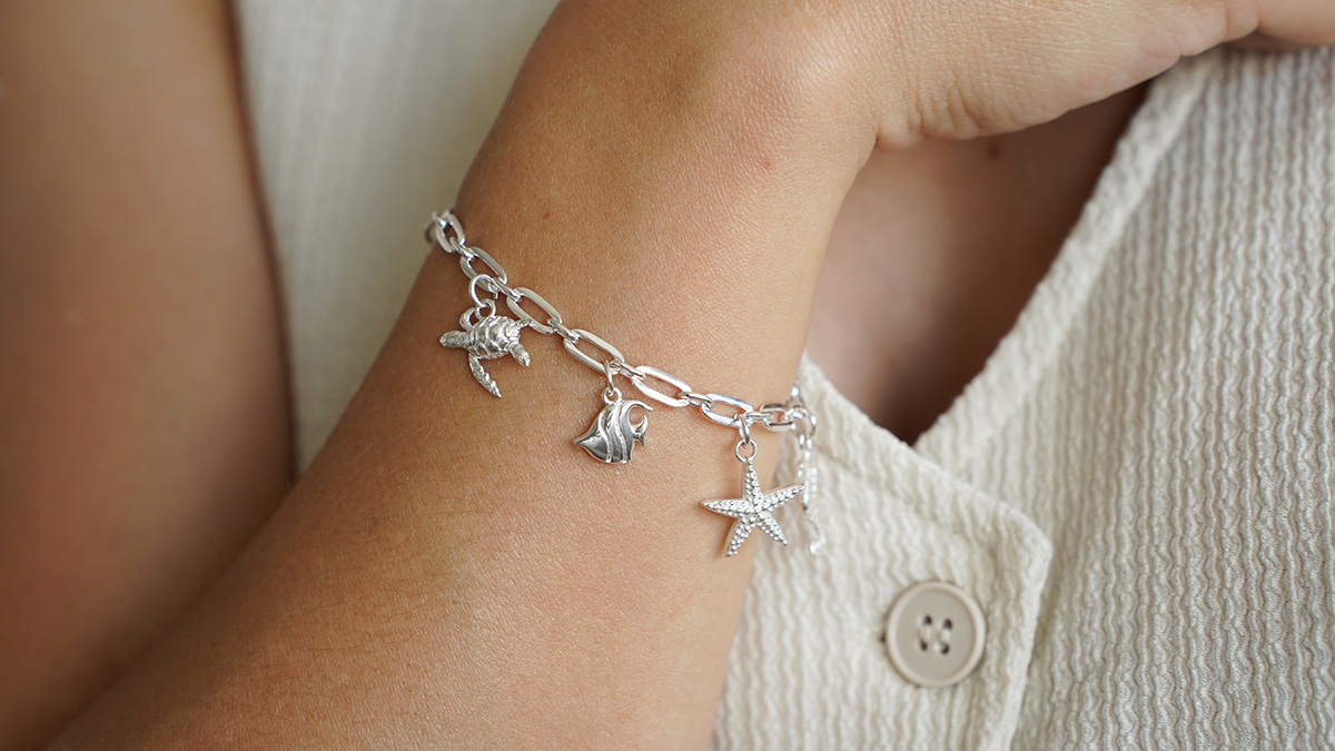 Plata 925 Plateado Marine Charms Bracelet Plata 925 Plateado Marine Charms Bracelet