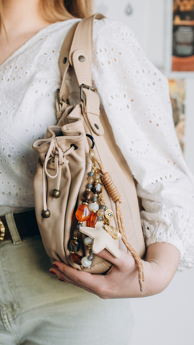 Esquema Bisutería para bolsos DIY abalorios de acero inoxidable y cuentas de resina Esquema Bisutería para bolsos DIY abalorios de acero inoxidable y cuentas de resina