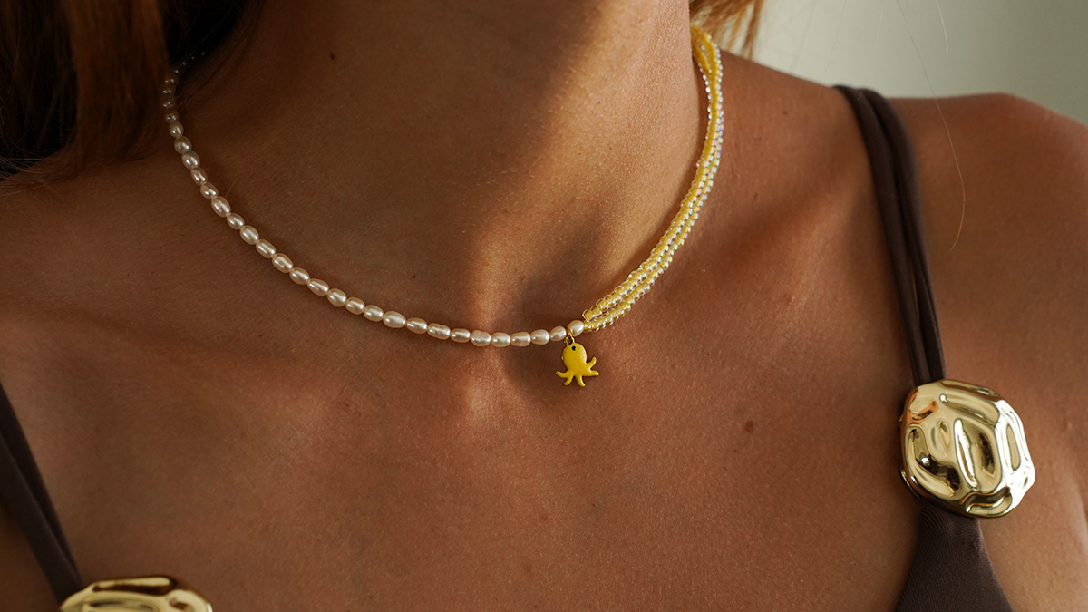 Collar «hazlo tú mismo» con cuentas Miyuki y cuentas de agua dulce Collar «hazlo tú mismo» con cuentas Miyuki y cuentas de agua dulce